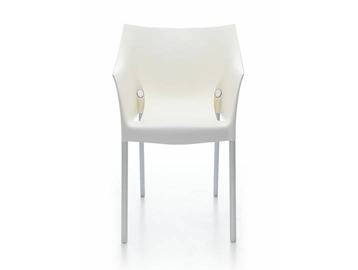 Kartell Küchenstuhl Dr. No weiß, Designer Philippe Starck, 51.5x78.5x66 cm
