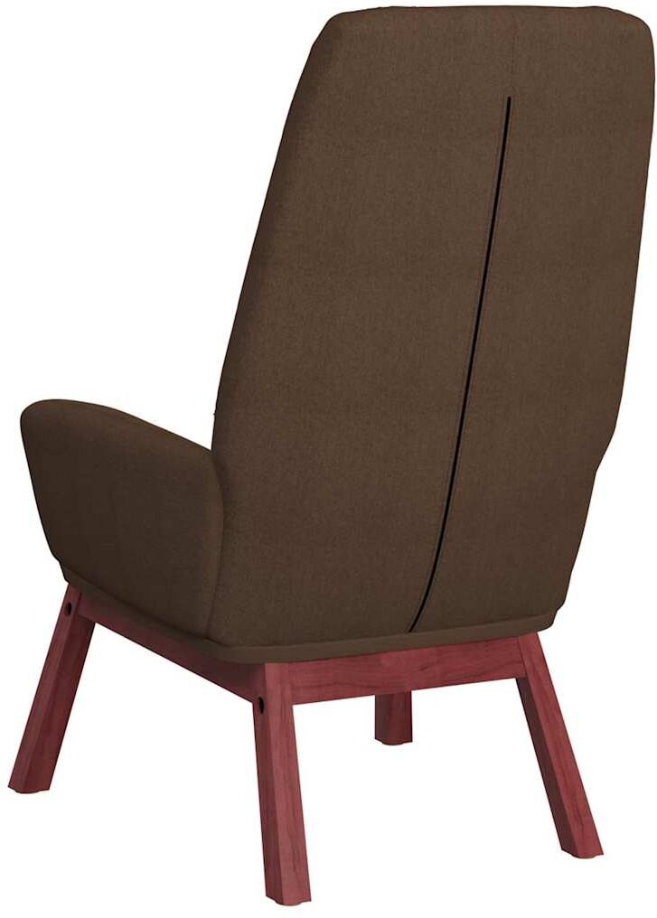 vidaXL Chaise de relaxation Marron Tissu
