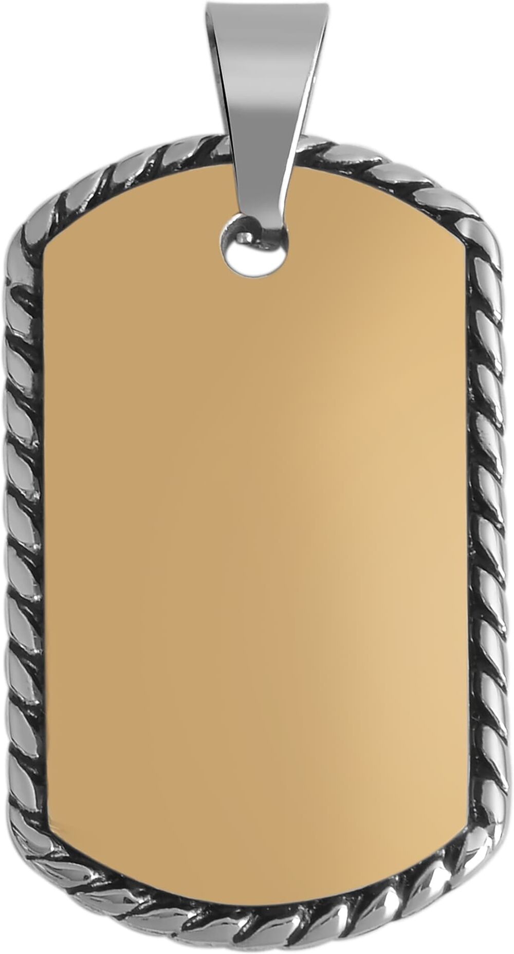 Kettenanhänger ADELIA´S "Unisex Anhänger aus Edelstahl", gold, Schmuckanhänger, Kinder, Edelstahl, Kettenanhänger