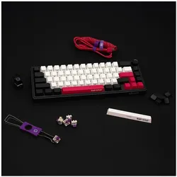Lorgar Computertastatur Klaviatūra LRG-KBP70MW-BK-US 60% RGB (US, Kabelgebunden, Kabellos), Tastatur, Schwarz