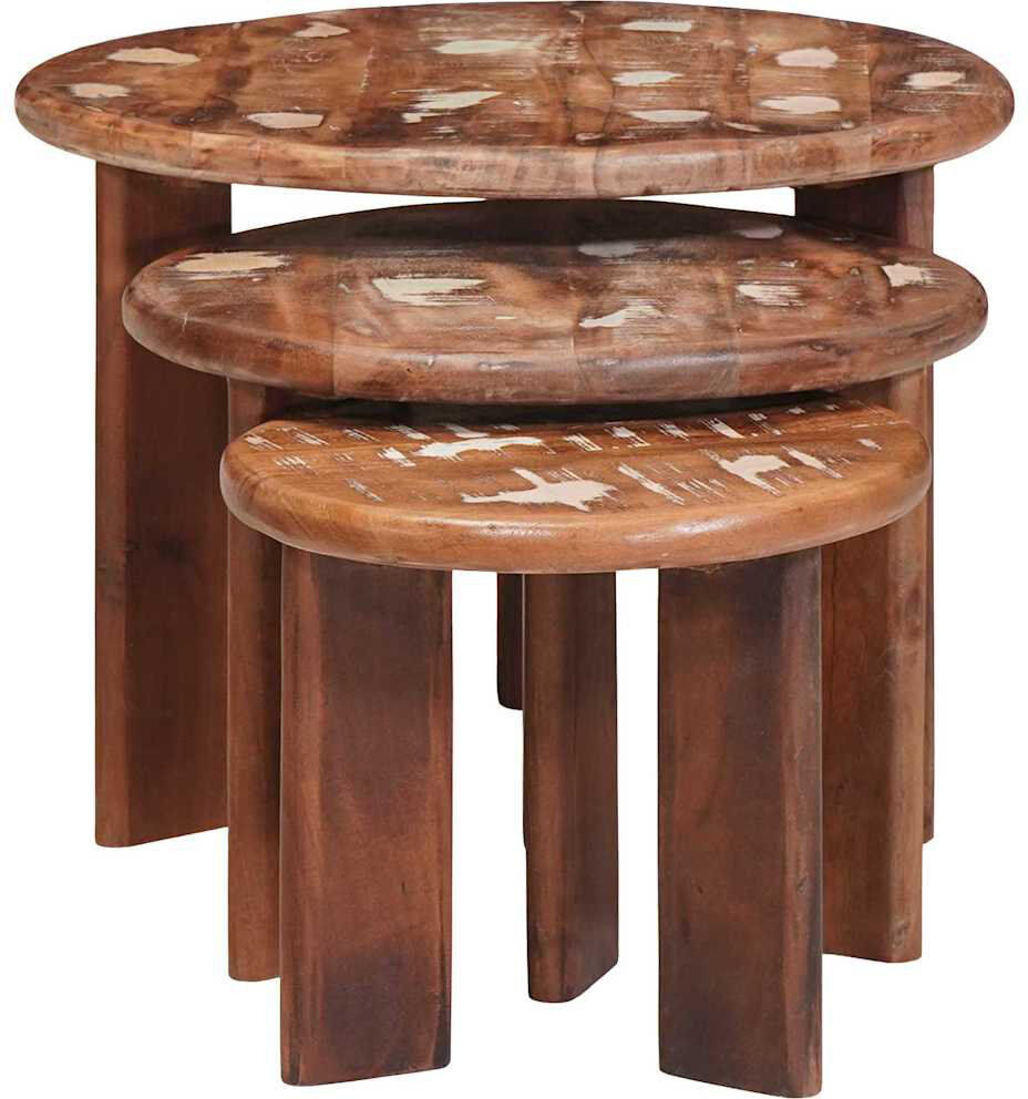 East Urban Home Solid Wood Coffee Table Walnut 40cm H X 54cm W X 54cm D