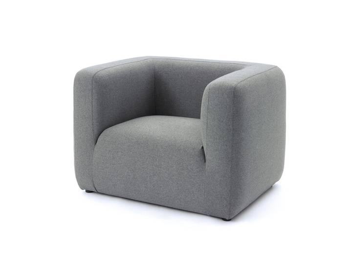 Sessel Baltimore grau, 94x65x78 cm