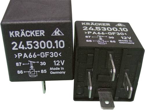 Kräcker 24.5300.10 Kfz-Relais 12 V/DC 20A 1 Schließer