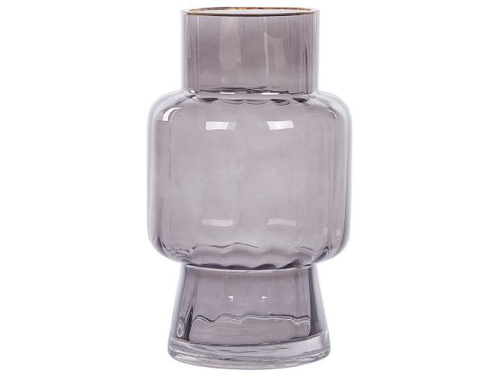 Beliani Blumenvase Glas grau Megalo, Grau, Mode, 26 cm, Dekoration, Vasen, Glasvasen