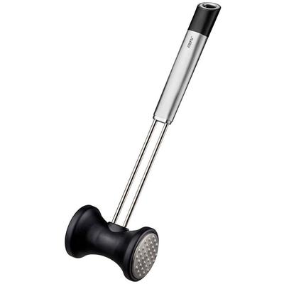 Fleischklopfer GEFU "PRIMELINE", silber, Ø:5cm, Edelstahl, Kunststoff, Fleischklopfer, ergonomischer Griff für bequeme Handhabung