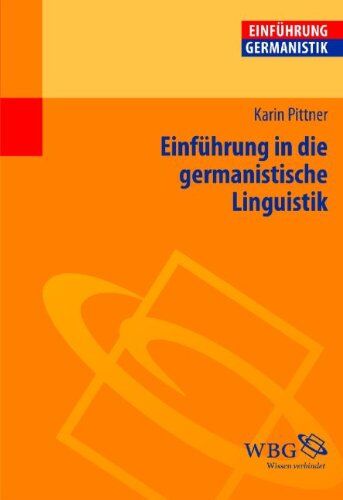 Karin Pittner - Einführung in die germanistische Linguistik - Preis vom 30.09.2026 09:01:18 h
