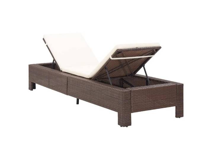 Sale 2026  Transat de jardin - burke - Chaise longue - avec coussin - Marron Résine tressée Cc1314