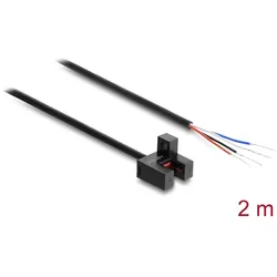 DELOCK Gabellichtschranke 5mm Typ F PNP L/D umschaltbar 2m