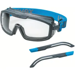 Uvex, Schutzbrille + Gesichtsschutz, Schutzbrille i-guard+kit