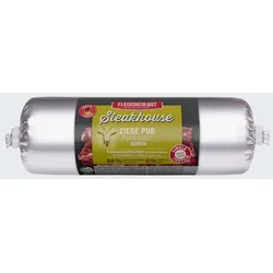 Fleischeslust Steakhouse Ziege pur | 500g Alleinfuttermittel für Hunde