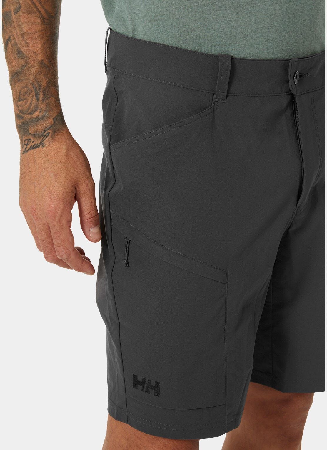 Helly Hansen Men’s Elv Light Tur Shorts - Black/Ebony - 2XL