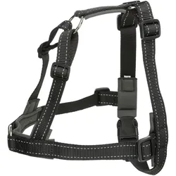TRIXIE Lead'n'Walk Erziehungsgeschirr für Hunde schwarz Größe L-XL