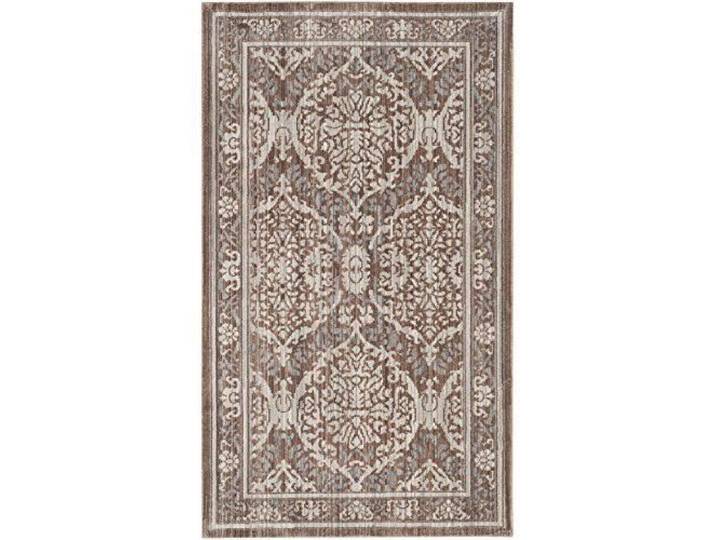 Tapis Artisanat inspiré en Polyester Gris/brun 91 x 152 cm