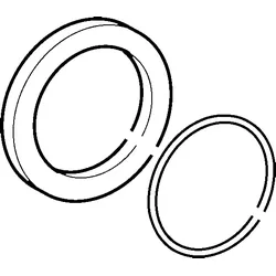 Hansa Rosette komplett d:75 mm chrom Public 59913240