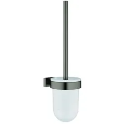 Grohe Essentials Cube WC-Bürstengarnitur 40513AL1 hard graphite gebürstet, Wandmodell, verdeckte Befestigung