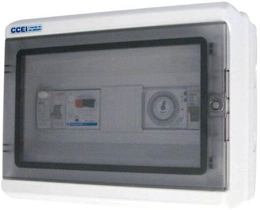 CCEI Coffret électrique Panorama filtration 4-6A + Interr. diff. 30mA
