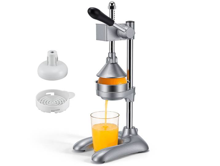 Presse-agrumes manuel en acier inoxydable de qualité commerciale, presse-agrumes en fonte pour oranges, citrons, citrons verts et grenades