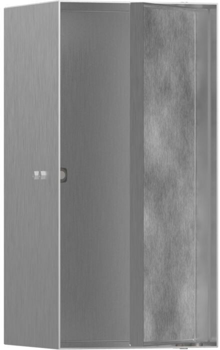 Hansgrohe XtraStoris Wandnische 56088800 30x15x14cm, mit befliesbarer Tür, Edelstahl Optic