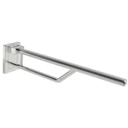 Hewi Warm Touch Stützklappgriff Duo 950.50.13150 Kunststoff Chromoptik, Ausladung 850 mm, mobil
