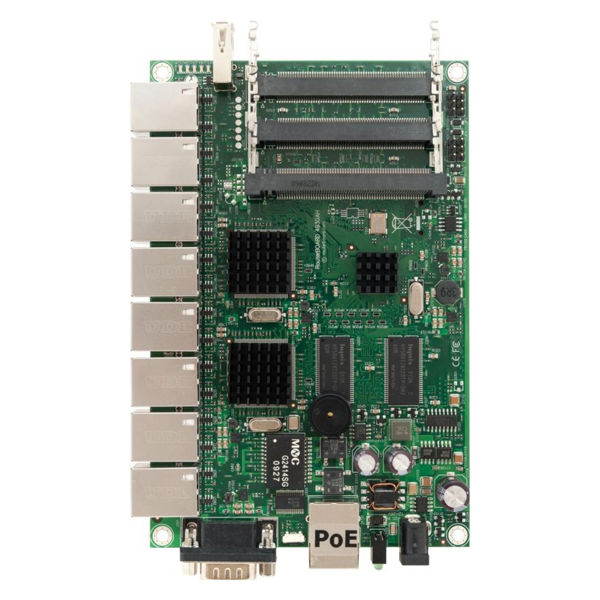 MikroTik RB493G | Router | 9x RJ45 100Mb/s, 3x miniPCI, 1x USB (RB493G)