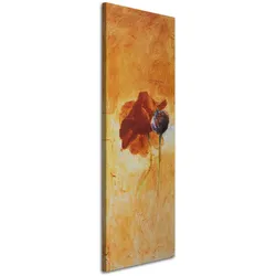 WANDBILD mohnblume wie handgemalt