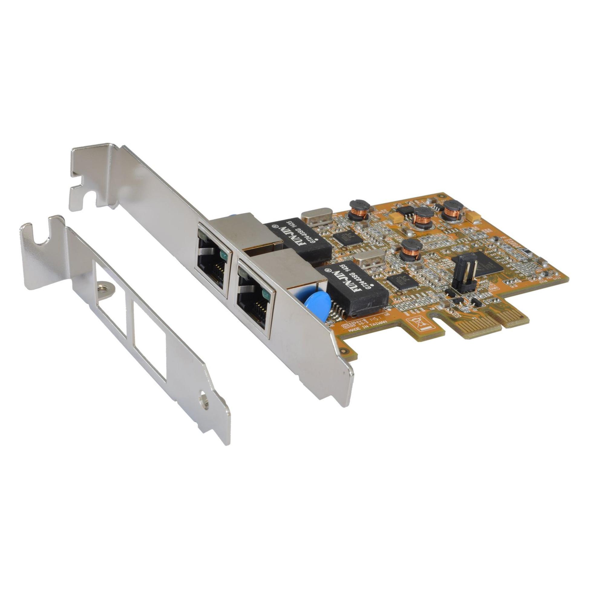 Exsys EX-6072-3:2x1Gbps PCIx1 Netzwerkkarte (PCI-E x1) (EX-6072-3)