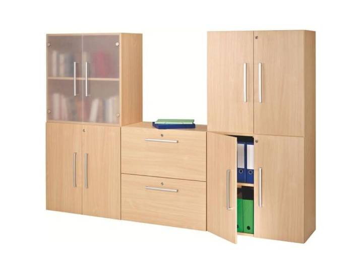Module de bibliothèque modulaire hêtre