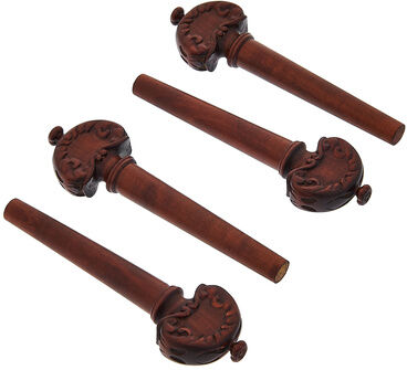 Berdani Violin Pegs Lady Blunt Boxwood Rotbraun