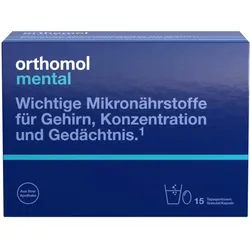 orthomol mental - mit Omega-3-Fettsäure, Magnesium und Vitamin B12 - Granulat/Kapseln