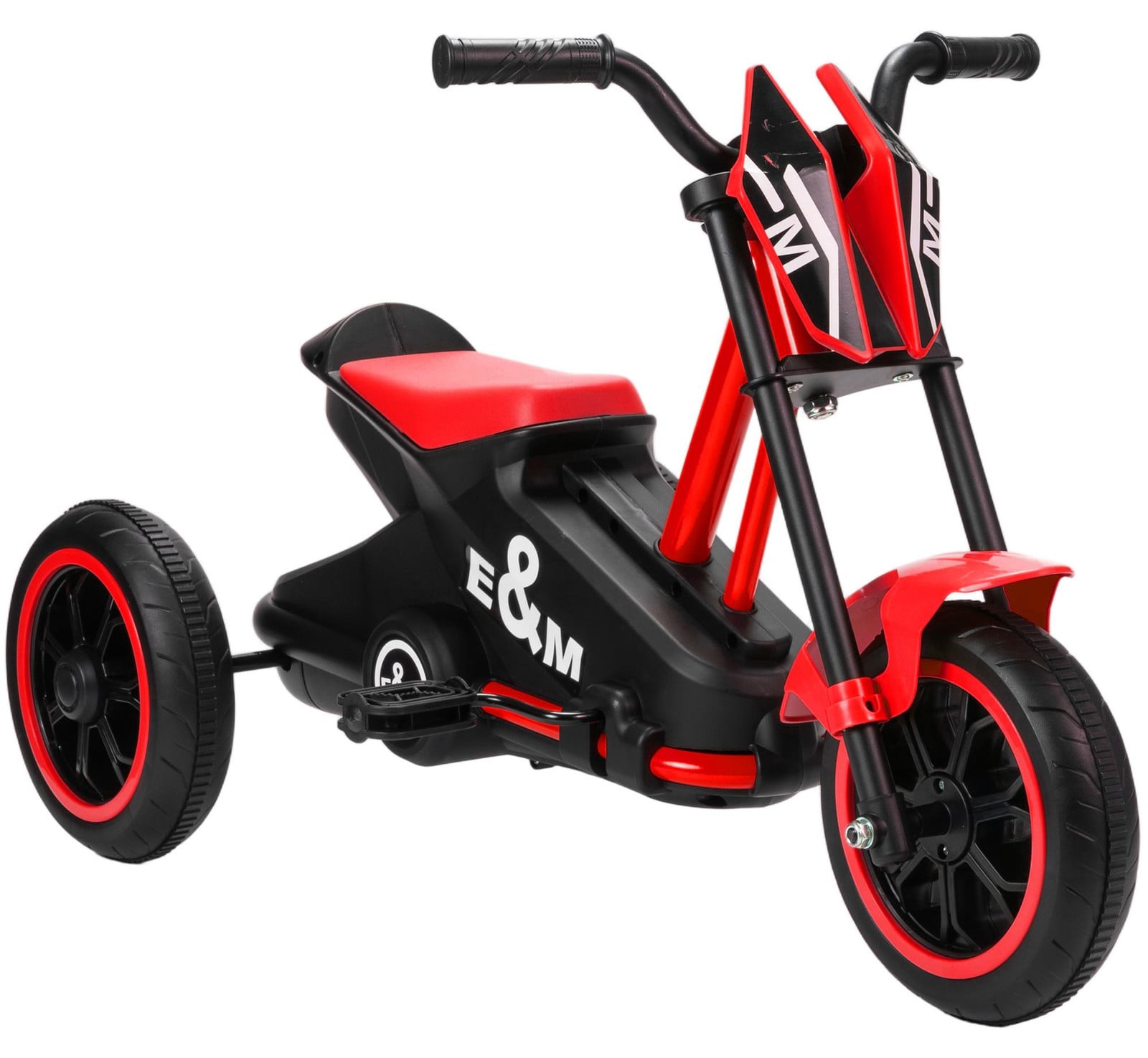 AIYAPLAY Driewieler met pedalen voor kinderen, staal, rood