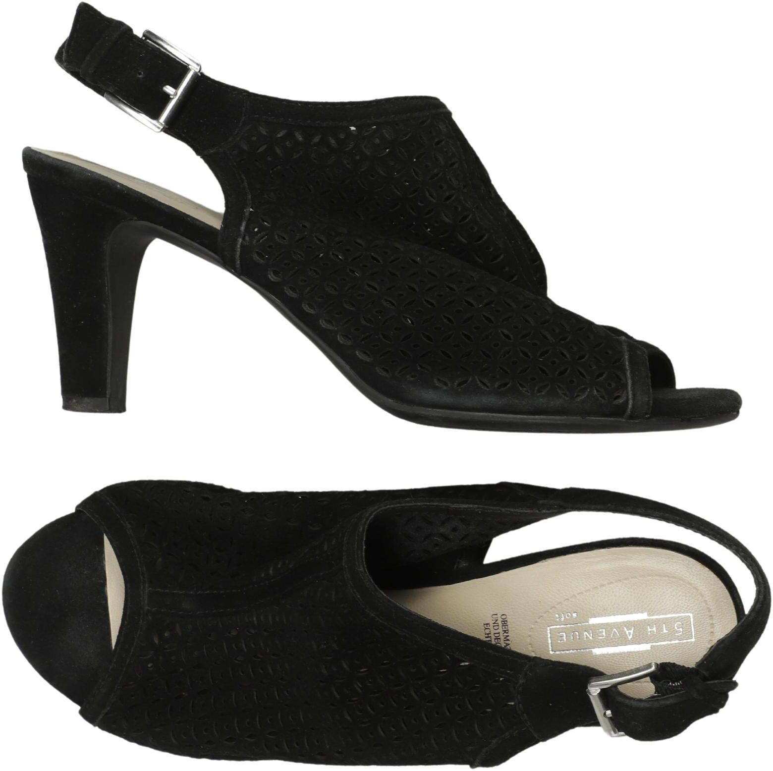5th Avenue Damen Pumps, Schwarz, Gr. EU 39, Leder - Second Hand