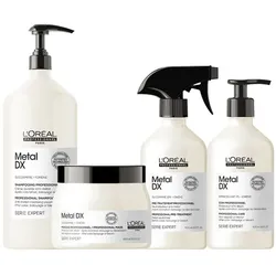 3000ml L'Oréal Professionnel Paris Serie Expert Metal DX Profi Set (Shampoo 1500ml + Treatment 500ml + Mask 500ml + Care 500ml)