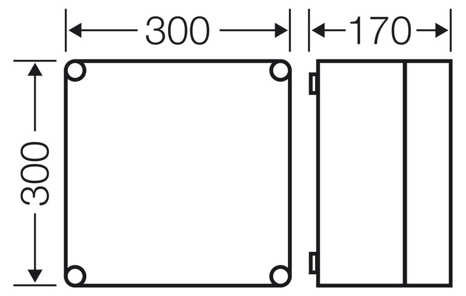 Hensel behuizing voor elektronica type MI0201 met metrische voorbereiding
