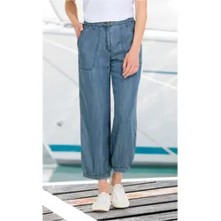 Lyocell-Hose in blau in Größe 50 von DW-Shop, Blau, 50