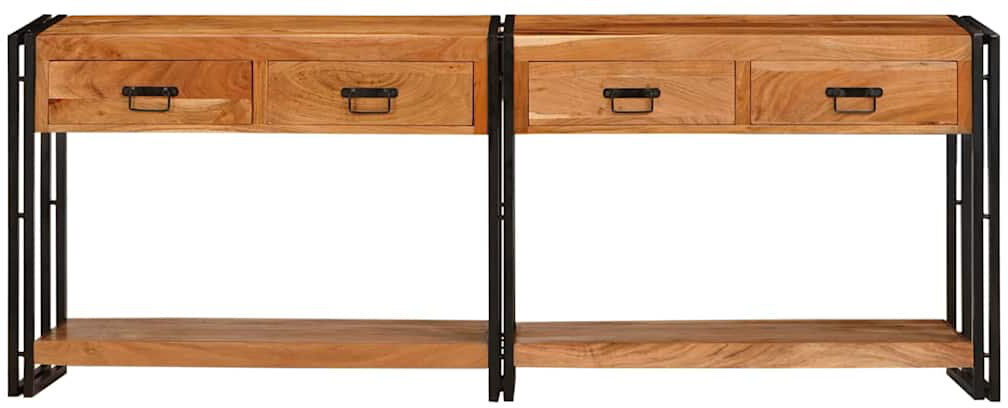 Rio Console Table Brown 75cm H x 200cm W x 33cm D