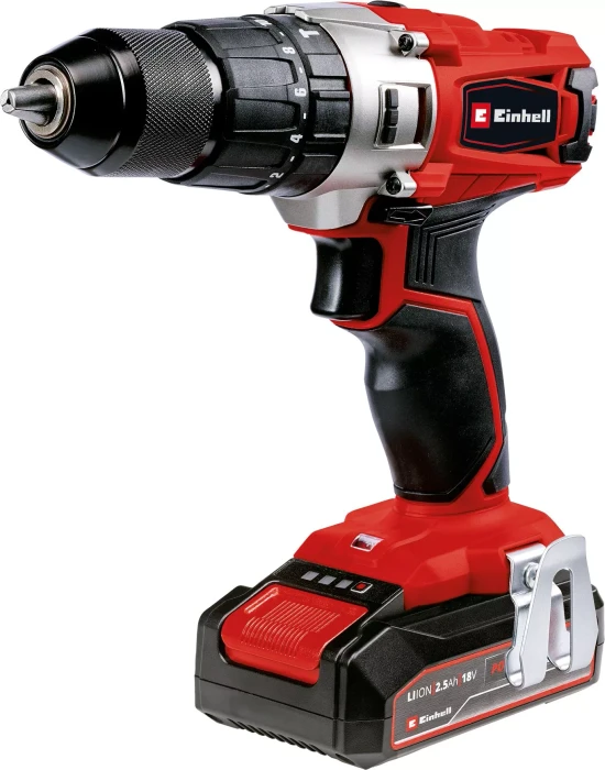 EINHELL AKU-Schrauber mit Schlagschrauber + Bohrer, Bits TE-CD 45706 Li-i, 4514220 (1x2,5 Ah)