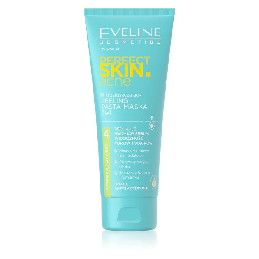 Eveline Perfect Skin.Acne Micro-Exfoliating Scrub- Paste Mask 3In1 75Ml (75 ml) (5903416039716)