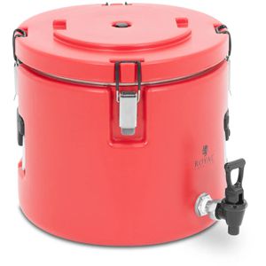 Royal-Catering Getränkespender RC-TT-3, 15 Liter, Edelstahl / Kunststoff, mit Zapfhahn