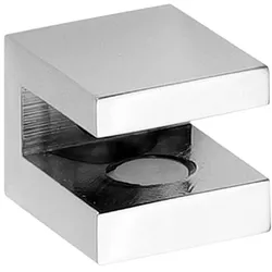 Brillantbad Zubehör Glasablagehalter Paar Messing Chrom poliert 20x20x25 mm, ?8 mm für Bad & Küche >> zum Bohren