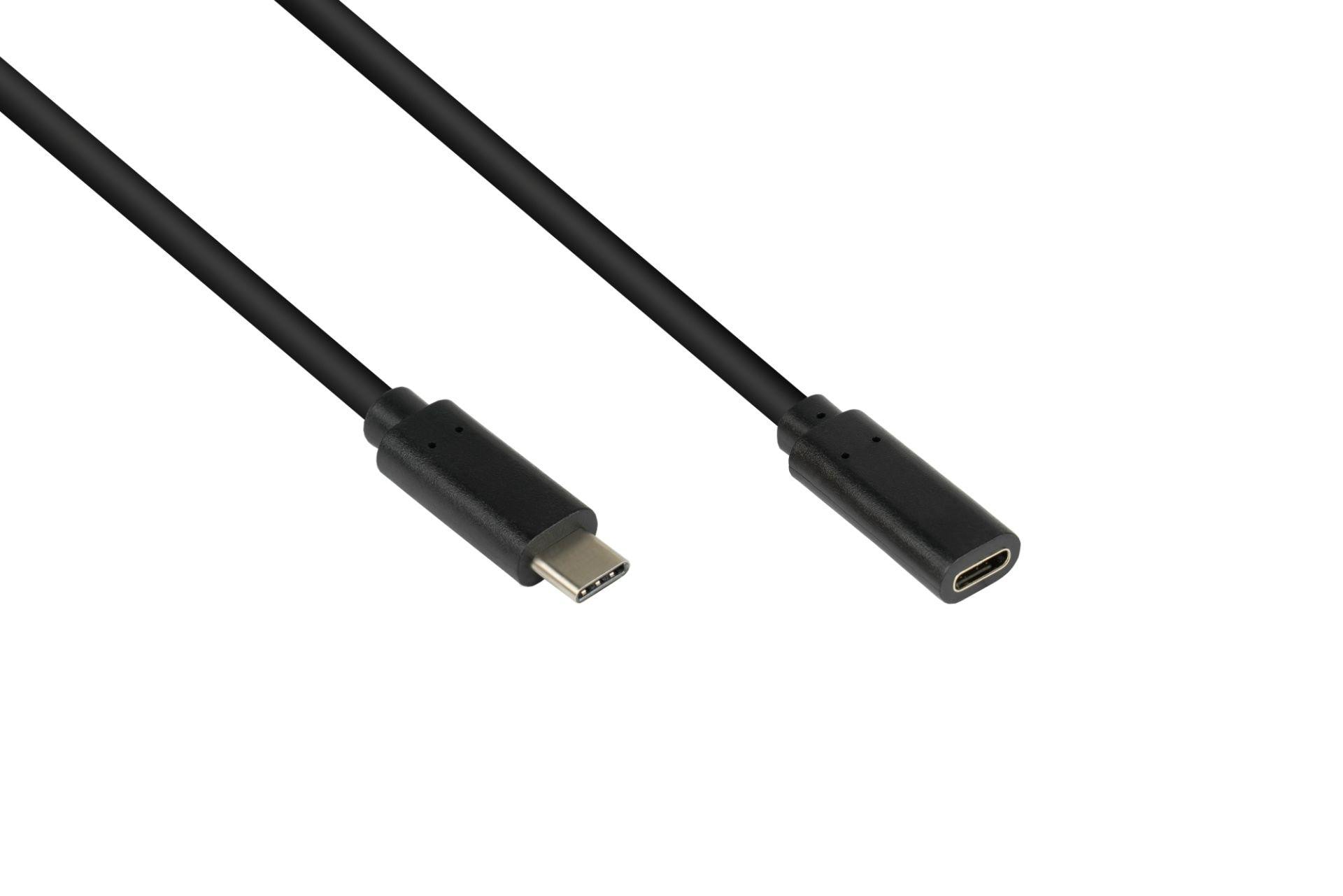 Good Connections USB 3.2 Verlängerungskabel (100W) USB-C St./ USB-C Bu. 1m
