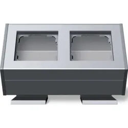 Gira 119226 Profil 2-fach Befestigungs- winkel Profil 55 Aluminium