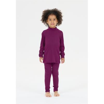 Funktionsshirt ZIGZAG "Funktionswäsche-Set Panda", Kinder, Gr. 104, lila (purpurviolett), 95% Viskose, 5% Elasthan, unifarben, normal, Shirts Funktionsshirt, mit hohem Tragekomfort