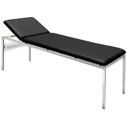 ratiomed Untersuchungsliege schwarz verchromt inkl. Rollenhalter
