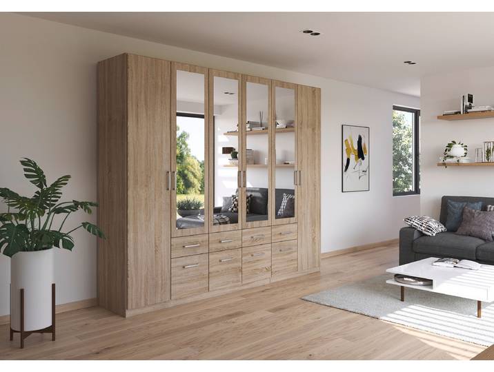 Armoire à portes battantes Bingen C 271 x 229 x 54cm Marron