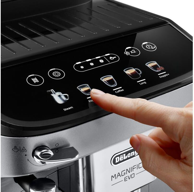 DeLonghi Kaffeevollautomat "Magnifi", Energieeffizienz: A, silber (silberfarben), B:24cm H:44cm T:36cm, Kaffeevollautomaten, Kaffeevollautomat silberfarben Einheitsgröße
