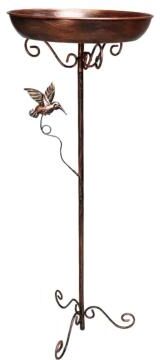 Uplifted Finds Garden Birdbath Sturdy Iron Standing Outdoor Vintage Bird Bath Bowl For Patio Yard k