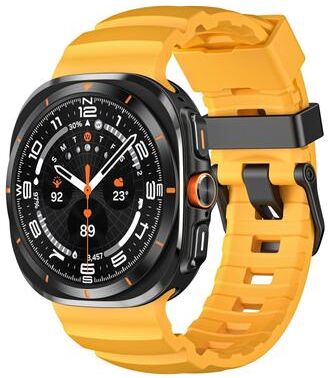 Everyday Crate Samsung Galaxy Watch Ultra 47mm Silicone Watch Band Rugged Sports Watch Strap For Outdoor Adventures yellow