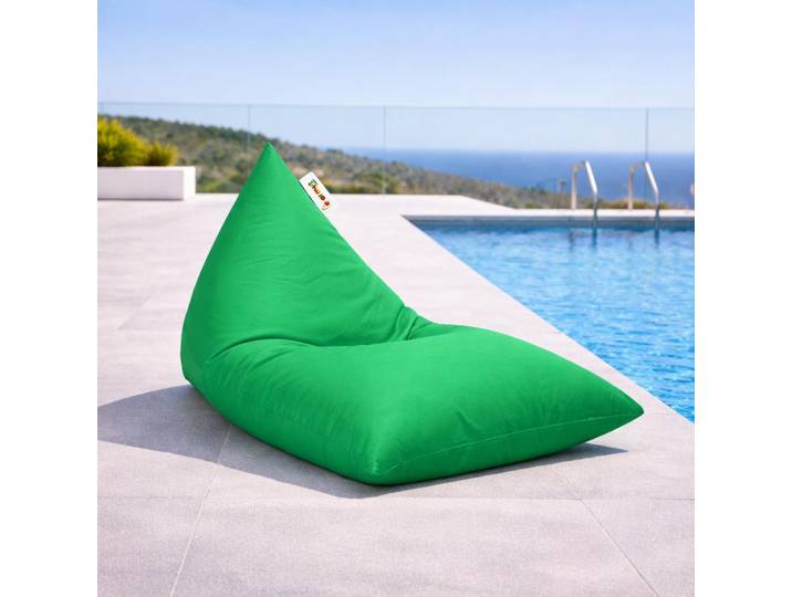 Pouf extérieur vert dossier intégré ARTA