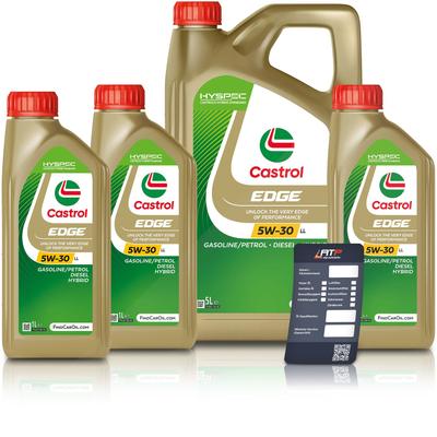 Castrol 8 L EDGE 5W-30 LL + Ölwechsel-Anhänger [Hersteller-Nr. 15F7E7]