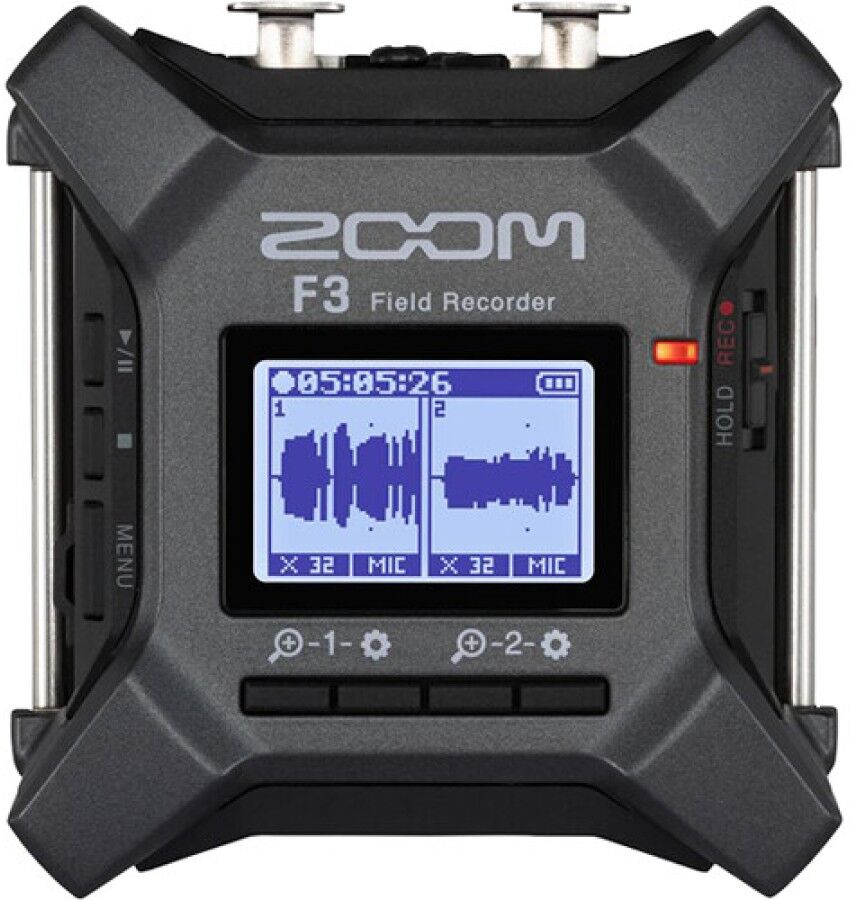 Zoom F3 Gravador Portátil 2 Pistas 32bits